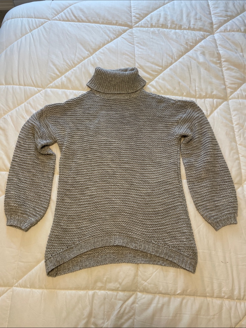 Vero Moda Gray Turtleneck Knit Sweater